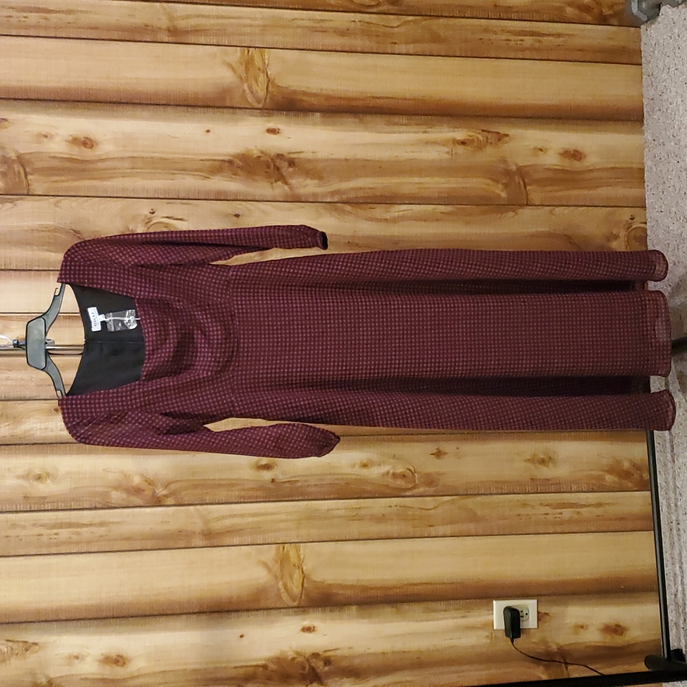 Modcloth Red Black Check Let Me Double Check Maxi Dress Valentine